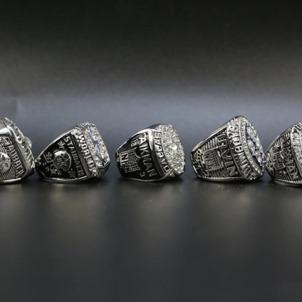 Dallas Cowboys Fan Edition 5 Super Bowl Ring Set - Picture 2 of 4
